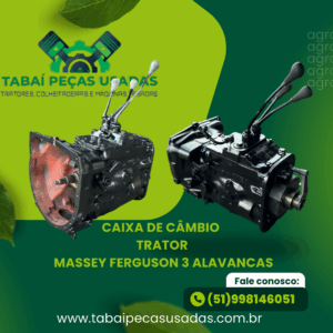Caixa de Câmbio Trator Massey Ferguson 3 Alavancas