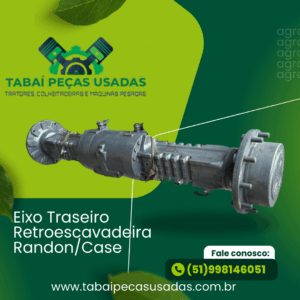 Eixo Traseiro Retroescavadeira Randon/Case